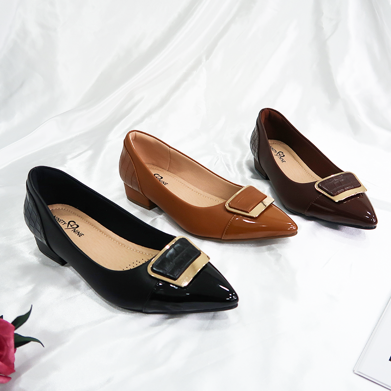 2021 new arrivals woman sapatos shoe accessory footwear ladies pointed buckle block heels womens pumps dress shoes pump