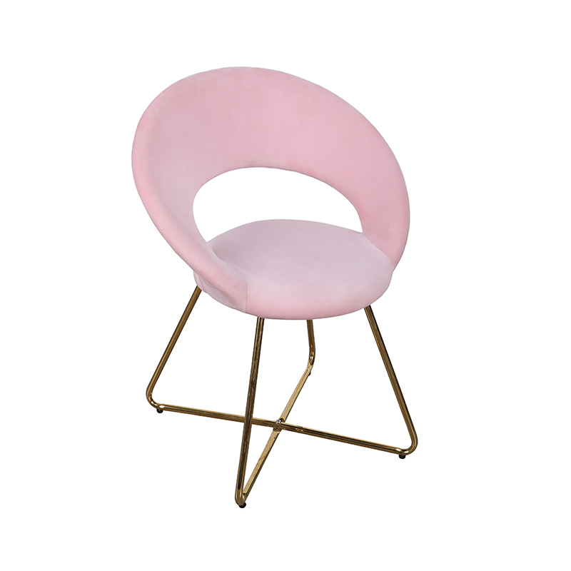 High Quality Home Furniture Velvet Armrest Hotel Kitchen Dinner Chair Dining Room Restaurant Upholstered Dining Chair