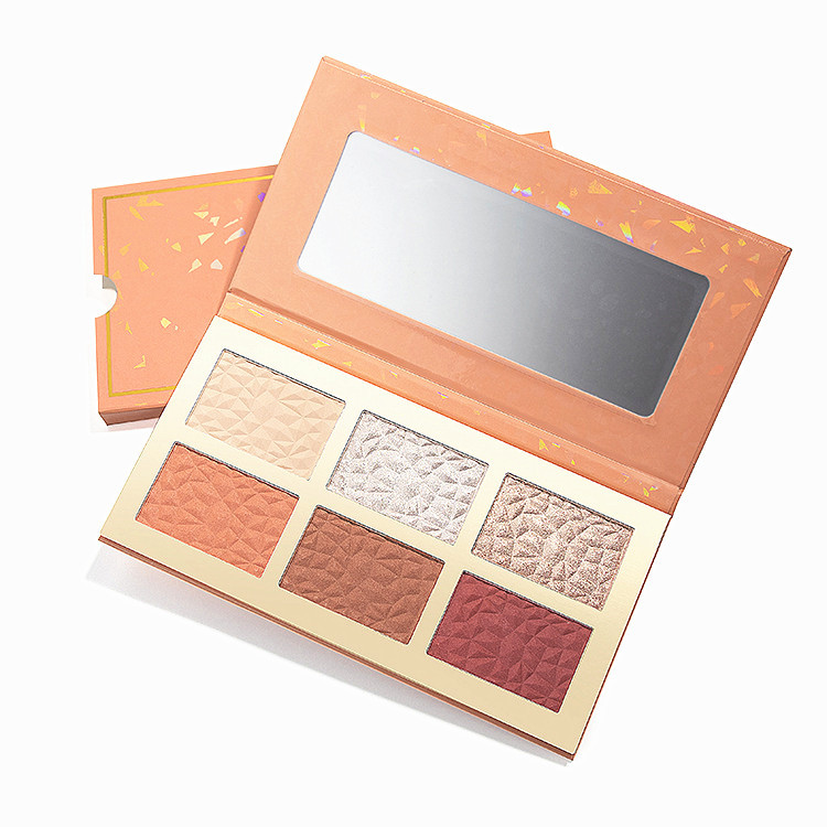 High Quality Private Label Blush Highlighter Contour Bronzer Palette Custom Vegan Face Make Up Blush With Logo