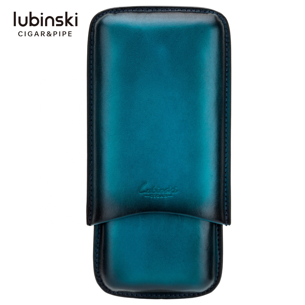 Новинка, Lubinski 3 сигары, портативный OEM кожаный чехол для сигар, оптовая продажа