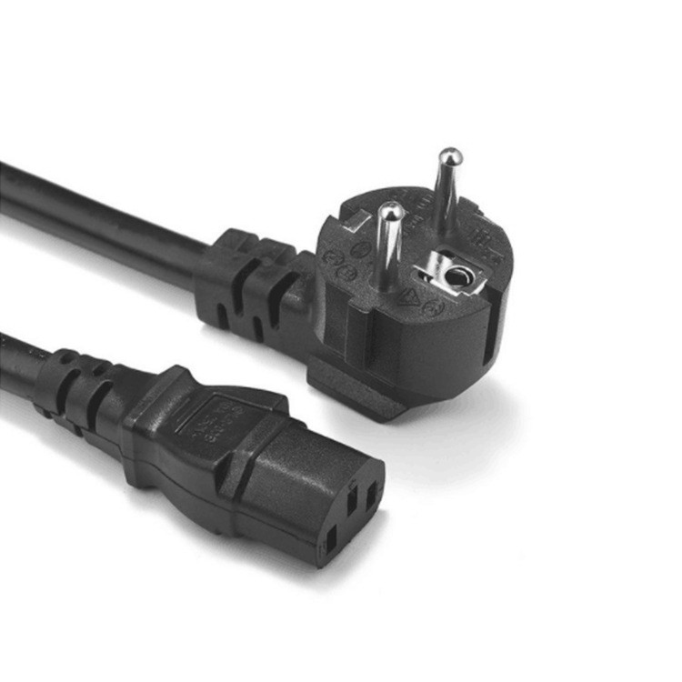 Горячая Распродажа 1,2 м Европейского двухжильный сетевой шнур 220v 3 шт. EU штепсельный контакт шнура питания