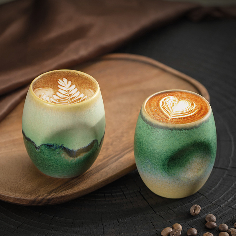 New Arrivals 230ml Japanese Style Pottery Tea Coffee Cup Arabic Coffee Cups Ceramic Mate Ground Yerba Mate Cup