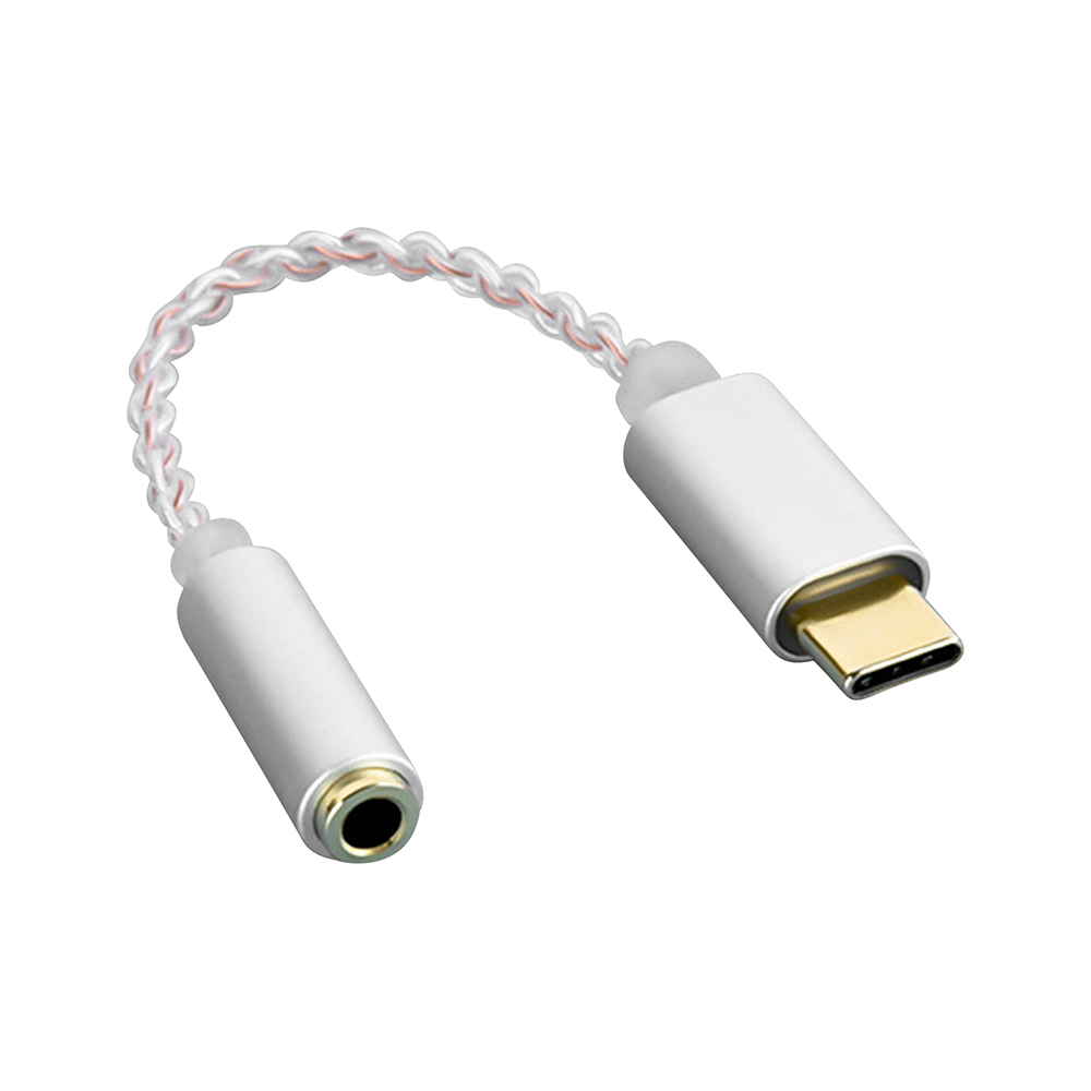 Усилитель для наушников FDBRO DAC USB Type C на 3,5 мм аудиоадаптер для наушников 32 бит 384 кгц цифровой декодер AUX конвертер