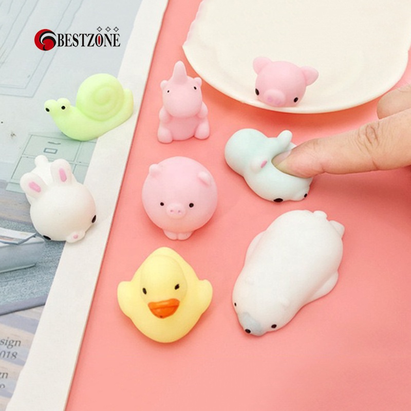 Kawaii снятие стресса TPR Мини Мягкая Игрушка Животные сжимаемые и растягивающиеся вентиляционные мини-игрушки