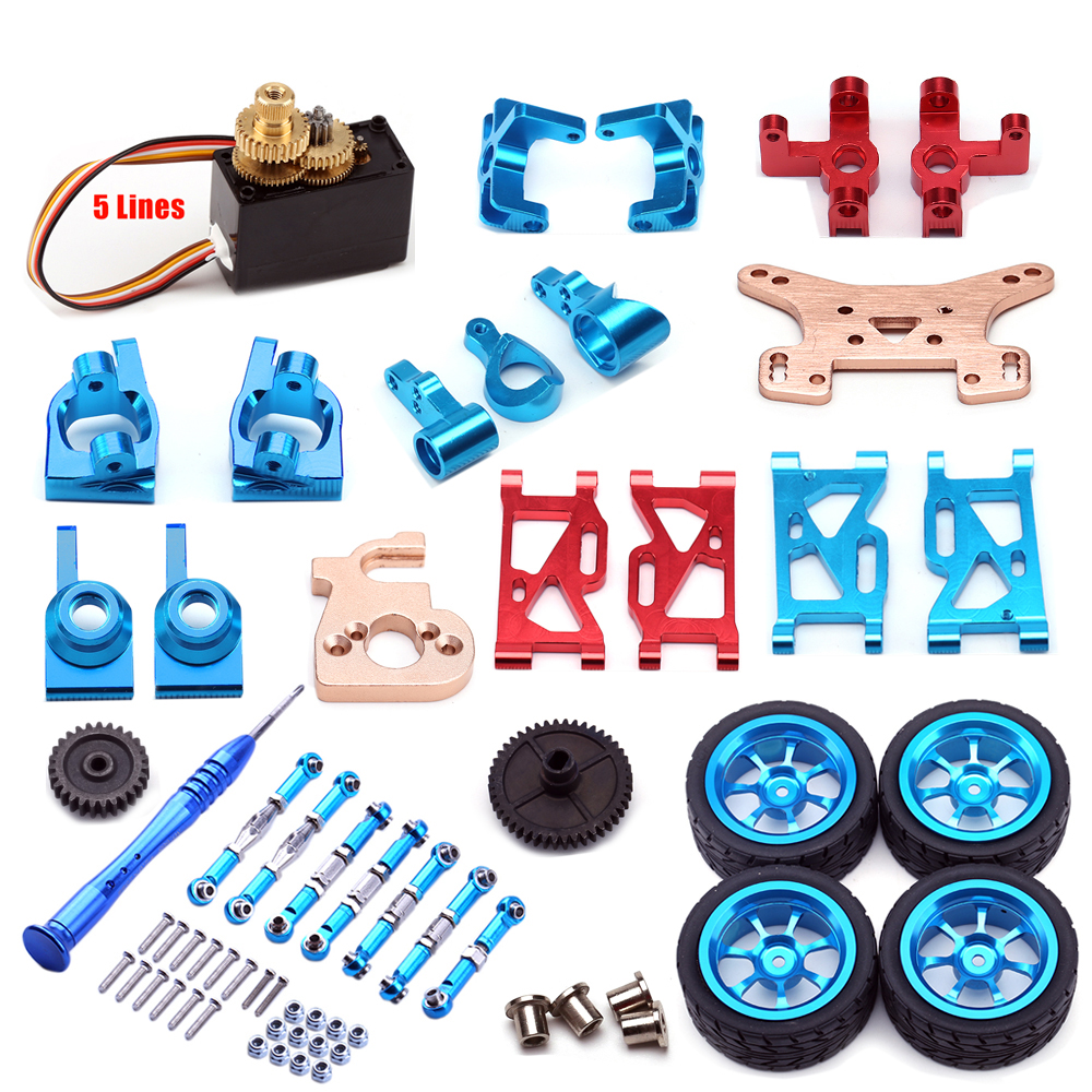 WLtoys 1/14 Запчасти для радиоуправляемых автомобилей 144001 обновленные металлические детали