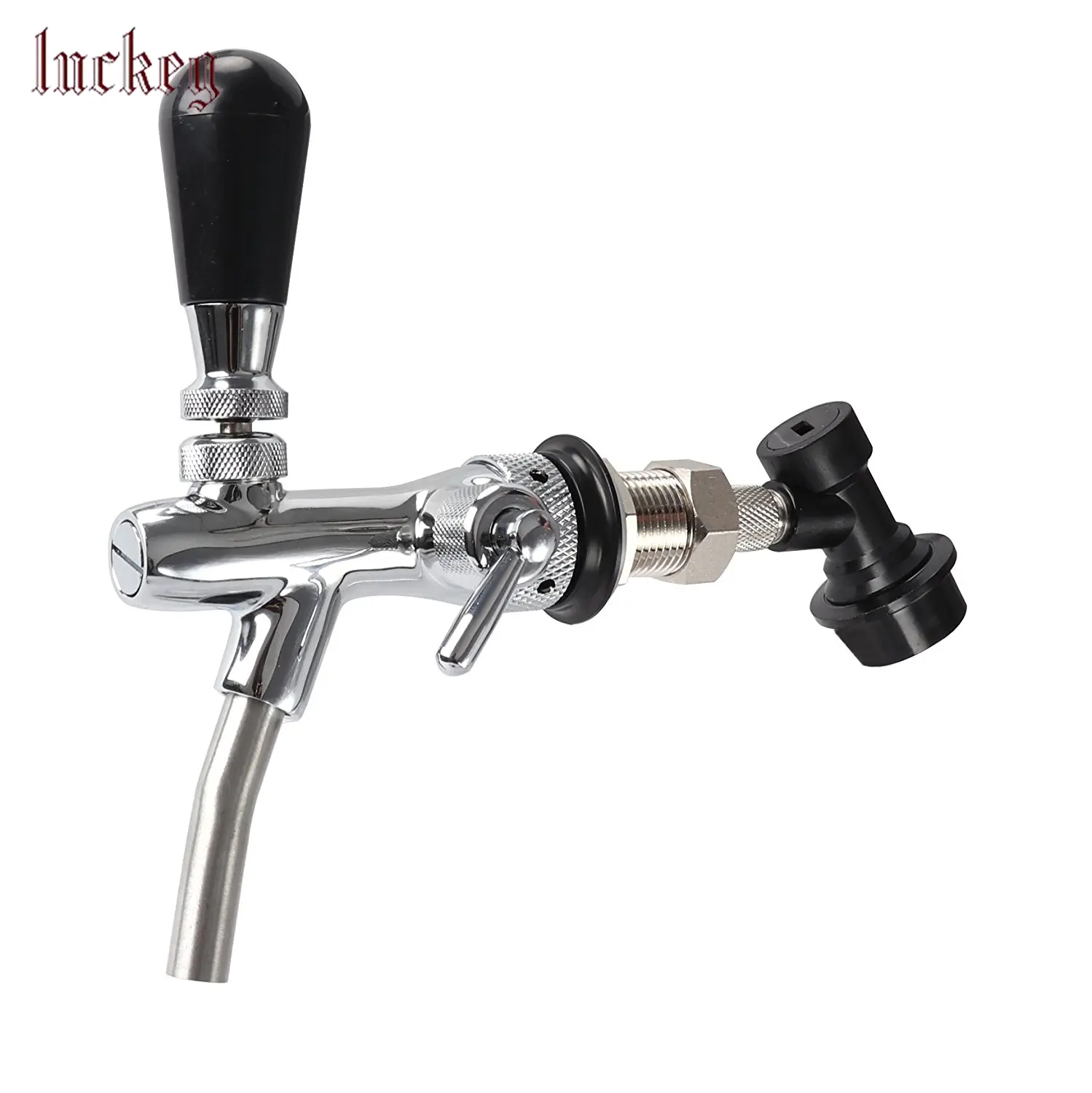 Adjustable Flow Control Stainless Steel Beer Tap Faucet (Gold)