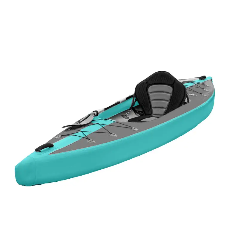 GEETONE New Design V Shape Single Double Tandem Best Drop Stitch Inflatable Whitewater Kayak Canoe Rubber Kayaks Gonflable