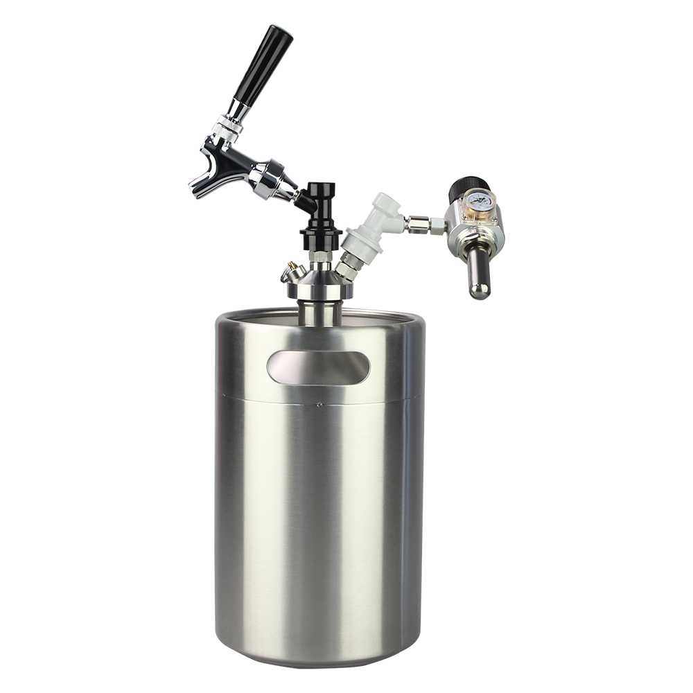5L Stainless Steel Beer Growler Keg with Mini Keg Dispenser