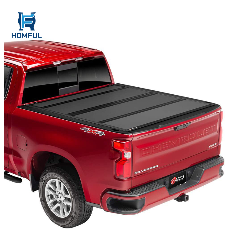 HOMFUL Tonneau Крышка для грузовика аксессуары для кровати жесткий складной тент для грузовика
