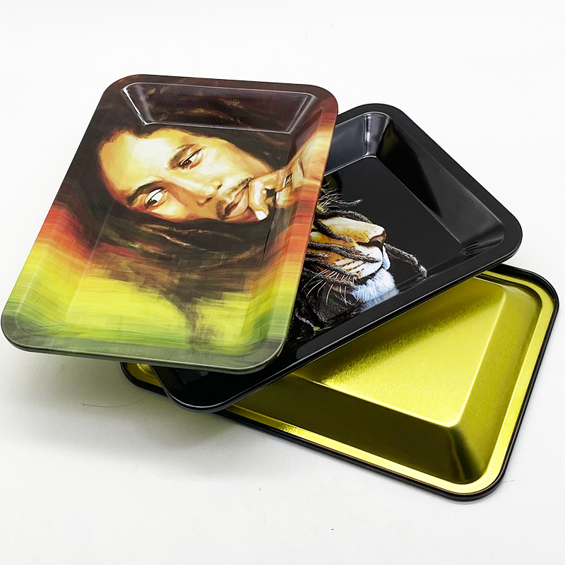 SHINY Smoke Shop Supplies Ready to Ship metal cute herb rolling tray girly 18 *14mm ship out in 24hrs