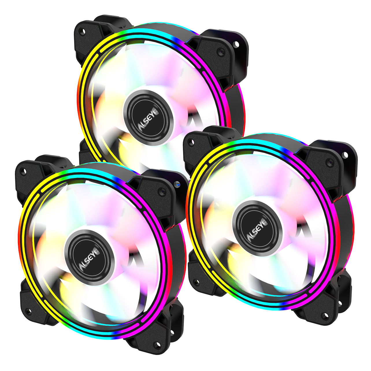 ALSEYE 12025 мм адресуемый комплект вентилятора корпуса RGB