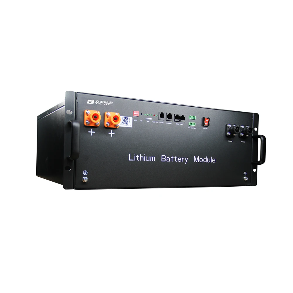 Литий-ионный аккумулятор Lithtech OEM ODM высокой емкости 5kwh lifepo4 48v 100ah с длительным сроком службы