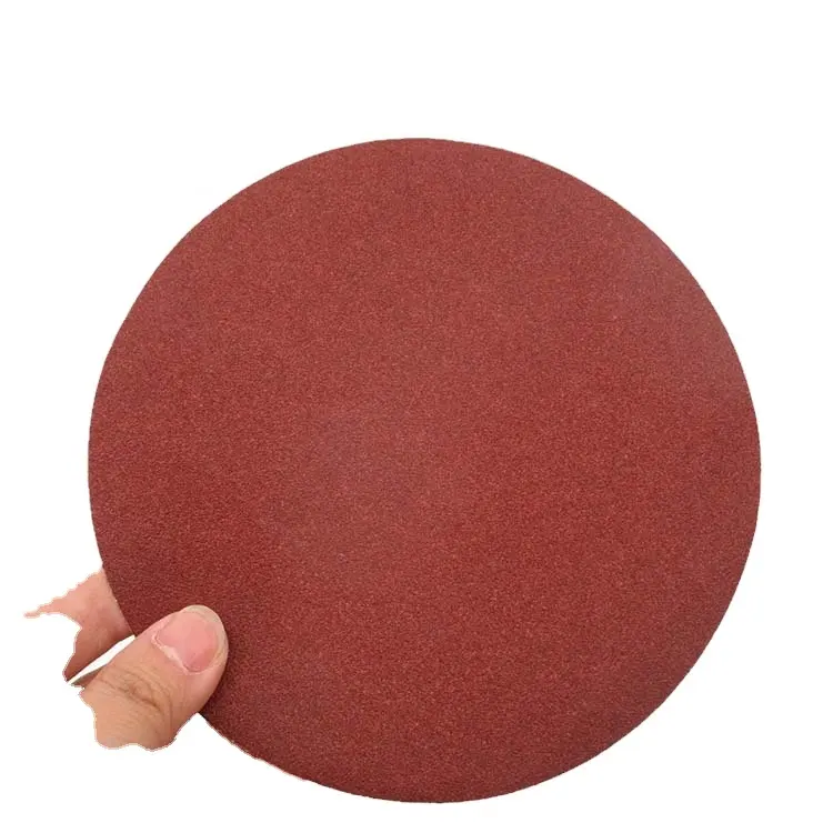 6" 150mm Hook and Loop 40 to 2000 Grit Red Sanding Paper Aluminum Oxide Sanding Disc for Grinding and Polishing