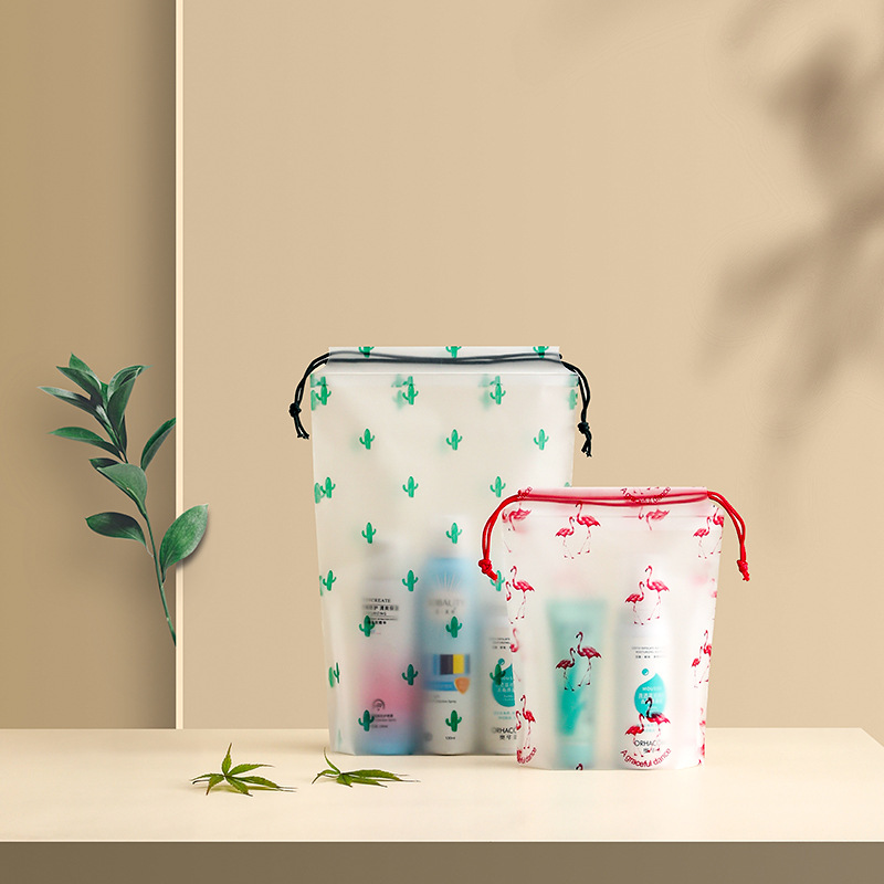 waterproof plastic drawstring bag printed extra large custom plastic drawstring bag popular gift poly frosteddrawstringbag