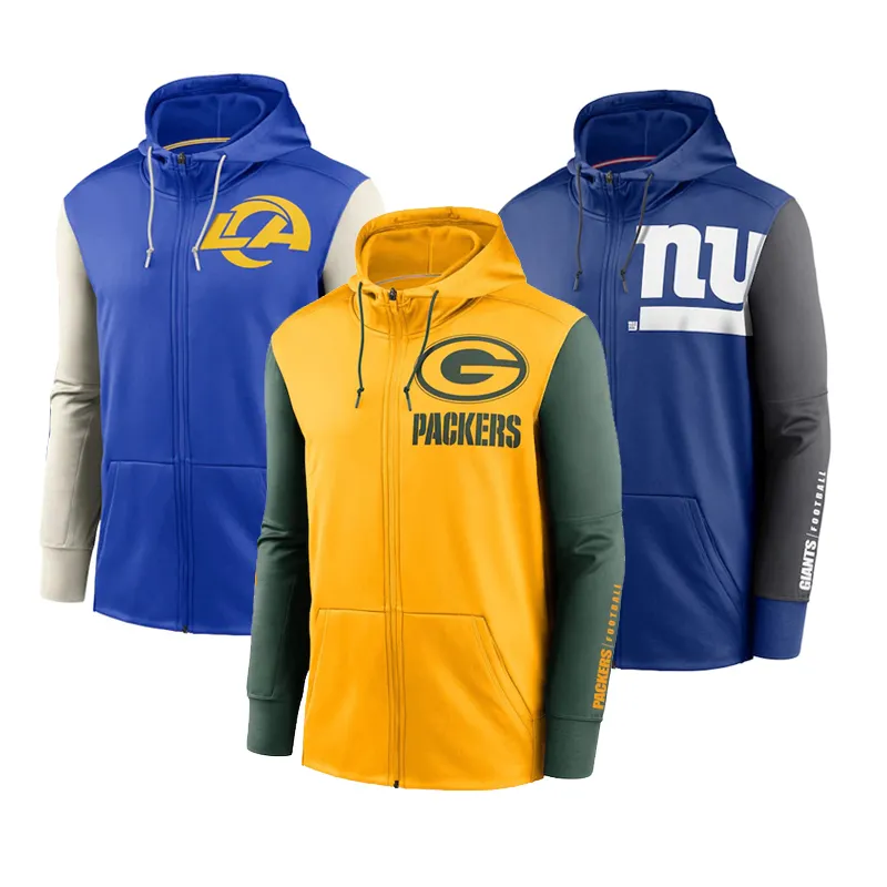 Factory wholesale high quality American Football jerseys nfll full team hoodies fall winter wear food and football jerseys