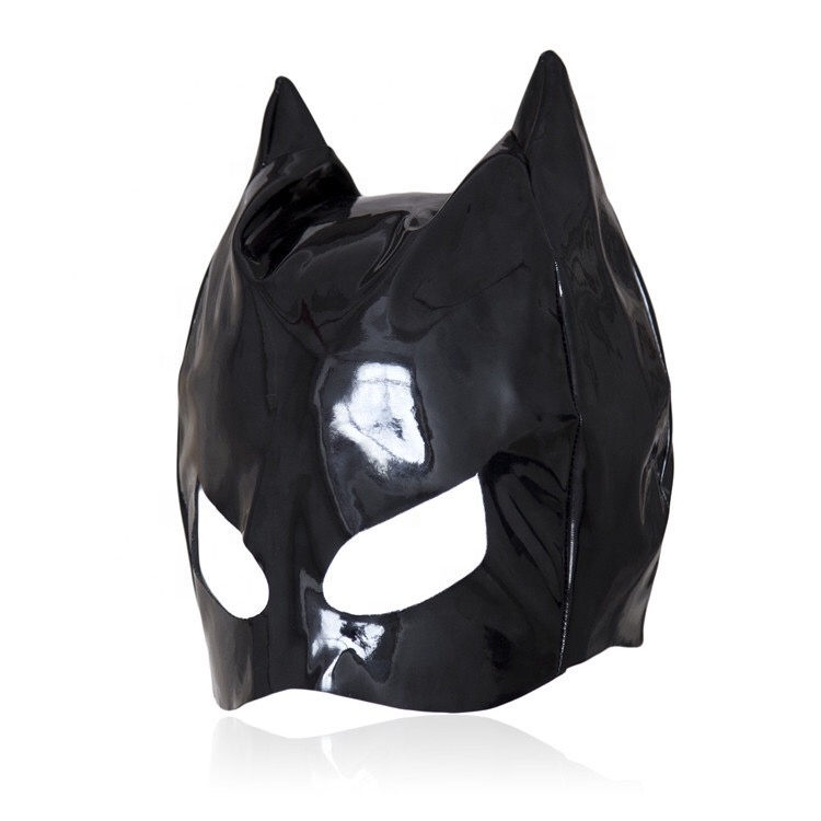 Hot Sale Leather BDSM Head Bondage Gear Cat Maske Role Play Party Blindfold Maske Sexy Toy for Couple Sex Game