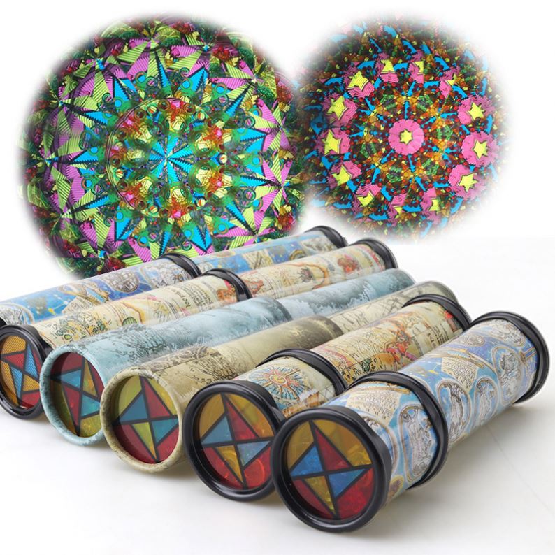 Детские игрушки Kaleidoscopes 30 см Масштабируемые расширенные вращения Регулируемые модные развивающие игрушки мир цветов 24