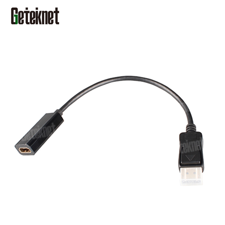 DP1.2 male to HDMI 1.4B female cord 4k*2k 30hz Displayport on PC laptop to HDMI1.4B TV monitor