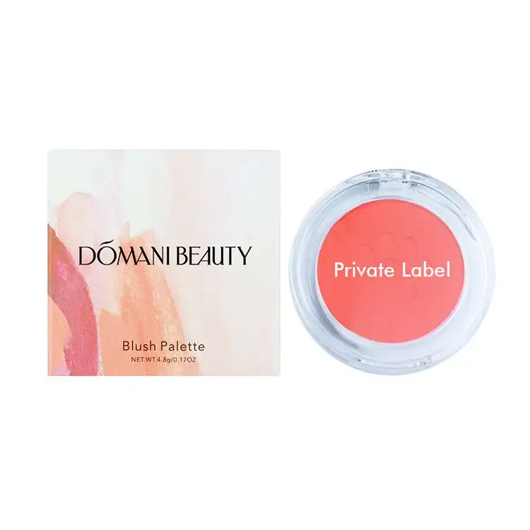 Domani Beauty 10 видов цветов Cat Paw Shape Natural Custom Logo стойкая косметическая пудра, оптовая продажа, палитра румян частной торговой марки