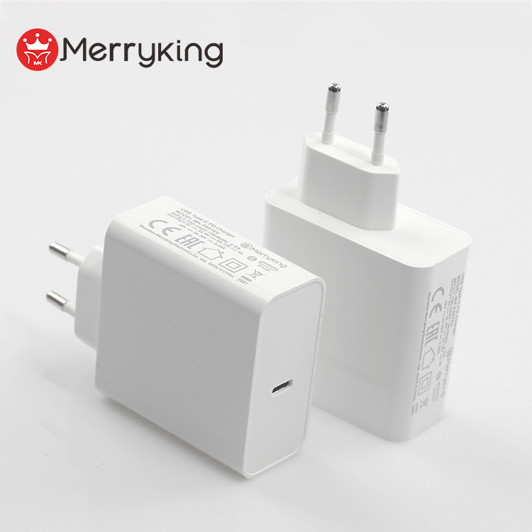 Сетевое зарядное устройство USB C PD 65 Вт для мобильных телефонов iPhone ноутбуков, Одобрено CE