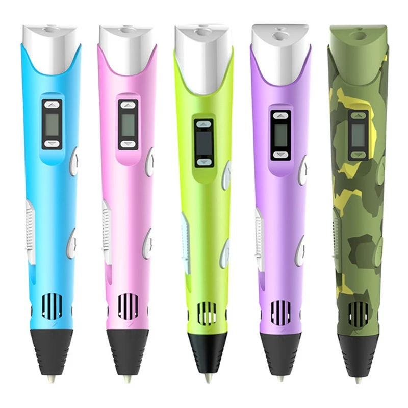 3d Printing Pen With Pla Plastic Refill 3 D Printer Drawing Pens Diy Perfect Gift 3d Handle Set For Kids Adults Impresora 3d