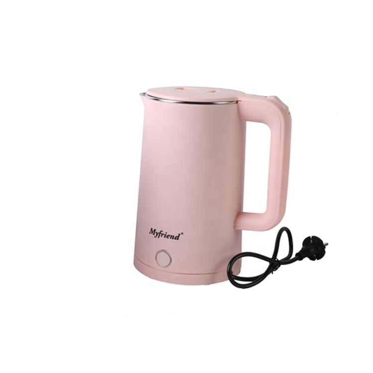 Glossy Solid Color Shell Electric Kettle 2000W 2.3L Boiling Drinking Electric Kettle 304 Stainless Steel