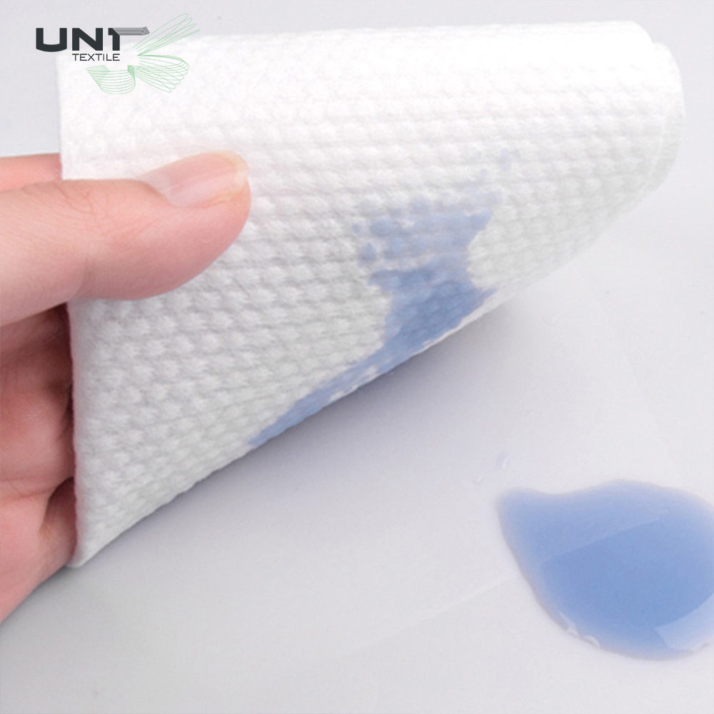 Chinese Hot-selling Hydrophilic Spunlace Non Woven Fabric Pearl Dots Embossed Wet Tissue