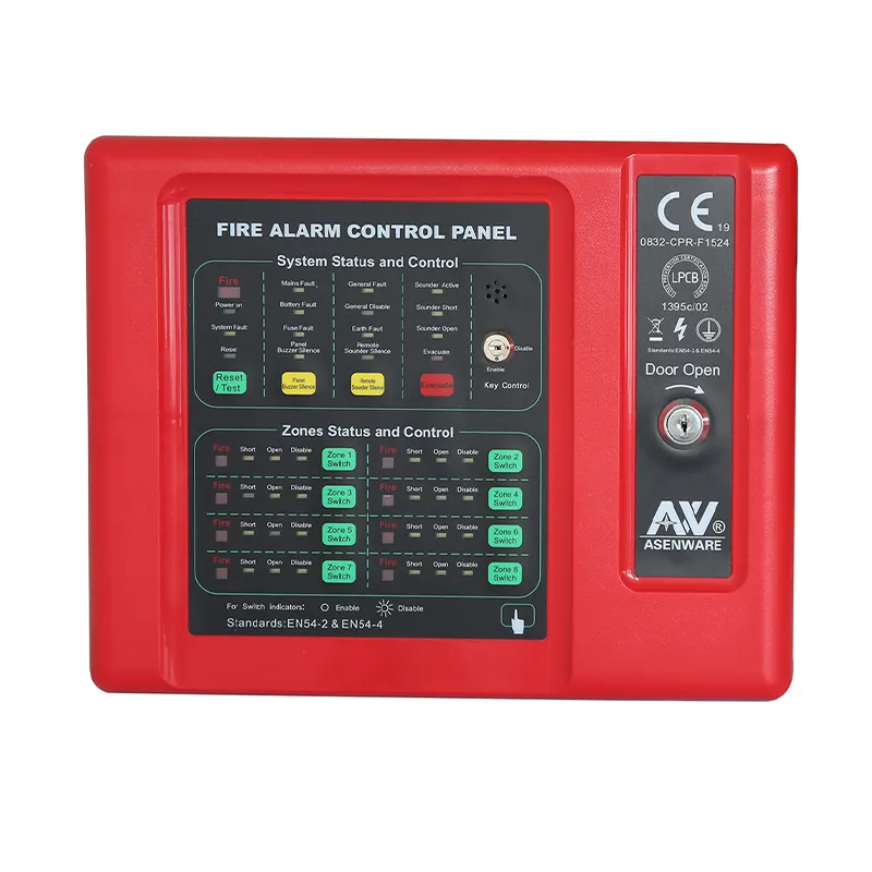 Fire Alarm System 2 Zone Fire Alarm Control Panel Asenware Fire Alarm Panel