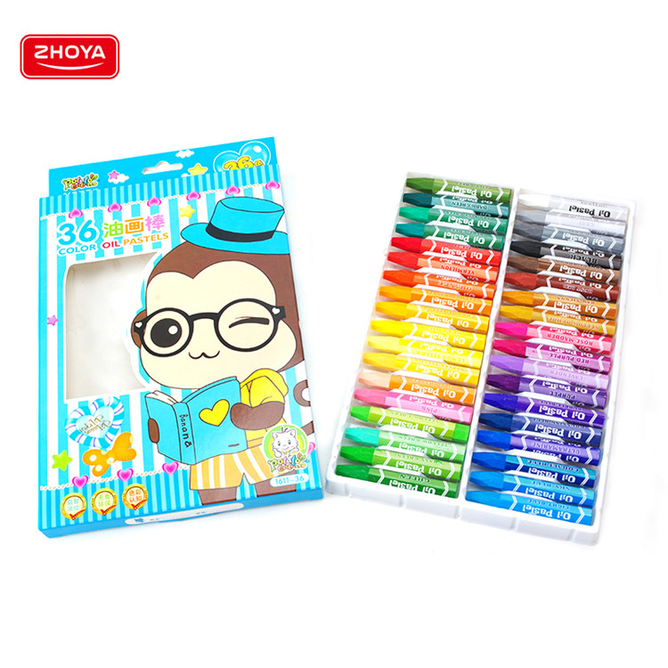 Factory cartoon painting sticks smooth drawing personalized color oil painting stick for kids