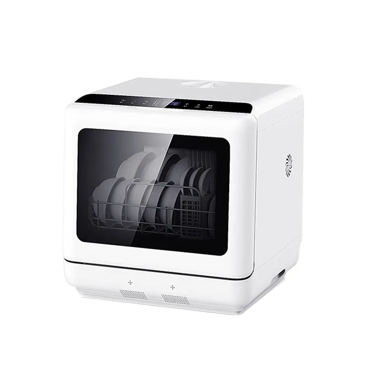 Automatic Dishwasher Machine Desktop Table Top Kitchen Dishes Countertop Dishwasher for Household