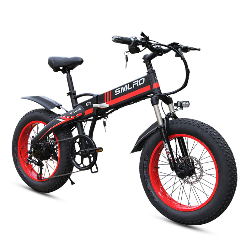 Электрический велосипед 500 Вт Электрический складной велосипед снег EBike 20 Дюймов 4,0 Fat Tire ebike с 48В 10ач литиевой батареей