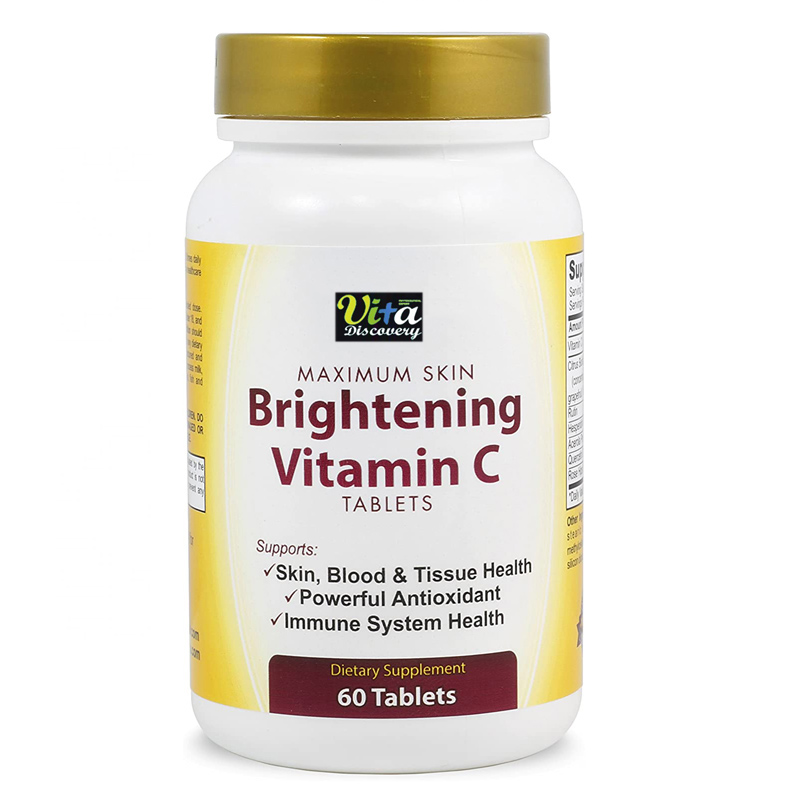 Hot Selling Private Label Whitening Vitamin C &Zinc Chewable Tablets Improve Immune Booster Dietary Supplements
