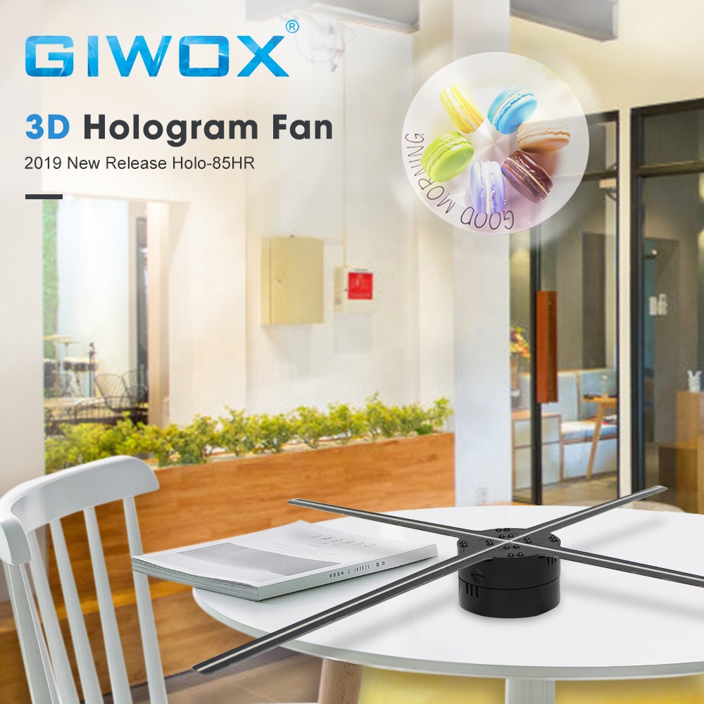 Giwox 3d голографический дисплей 85HR с поддержкой Wi-Fi app управления hd проектор с высоким разрешением 3d светодио дный голограмма рекламный проектор