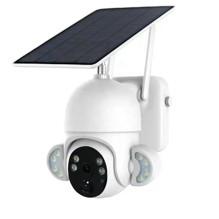 Умная Солнечная камера Ubox 2MP 4MP 4G WIFI, прожекторная камера, камера с пассивным инфракрасным датчиком, солнечная панель для наружной камеры