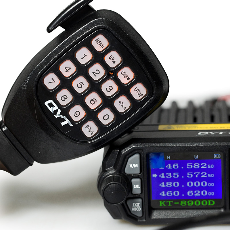 Самый дешевый 25 Вт Mini Base Mobile Radio QYT KT-8900D VHF/UHF, автомобильный приемопередатчик, Двухдиапазонная рация 50 км