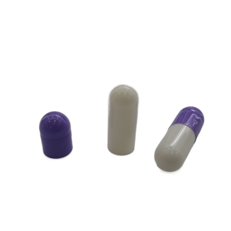 Bulk Hard Gelatin Empty Capsule Size 2 Purple And White