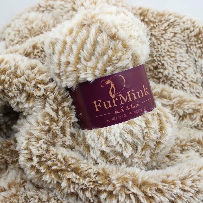 phoenix eiderdown imitation fur Mink fur long wool medium thick yarn