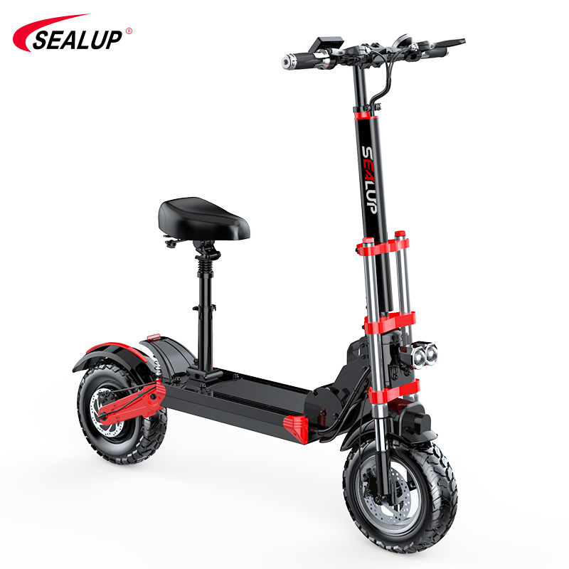SEALUP Q18 48v 500w 12-дюймовый взрослых внедорожные складной электроскутер рамки и аксессуары для ванной комнаты на продажу
