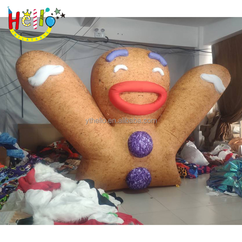 Parade yard decor large christmas half inflatable gingerbread