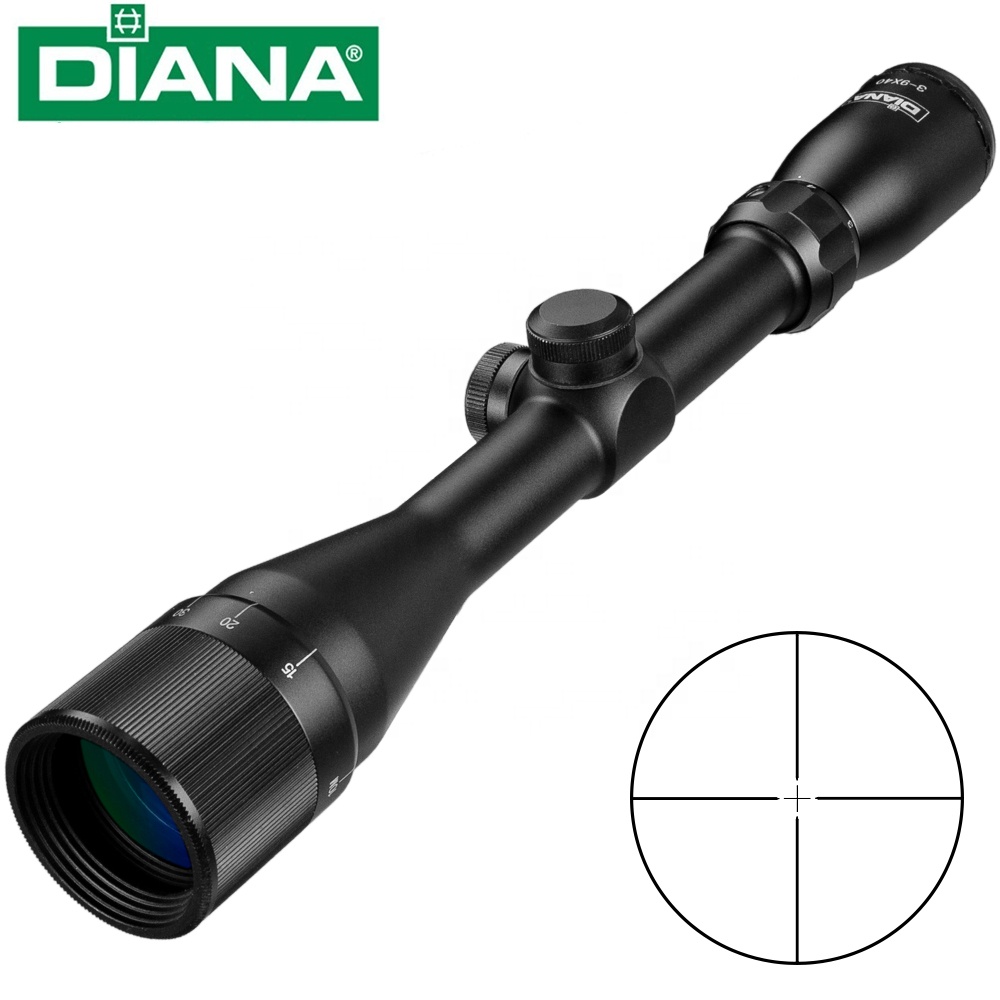 Тактический прицел DIANA 3-9X40 AO, оптический прицел с одной трубкой и крестовой точкой, прицел для охотничьей винтовки