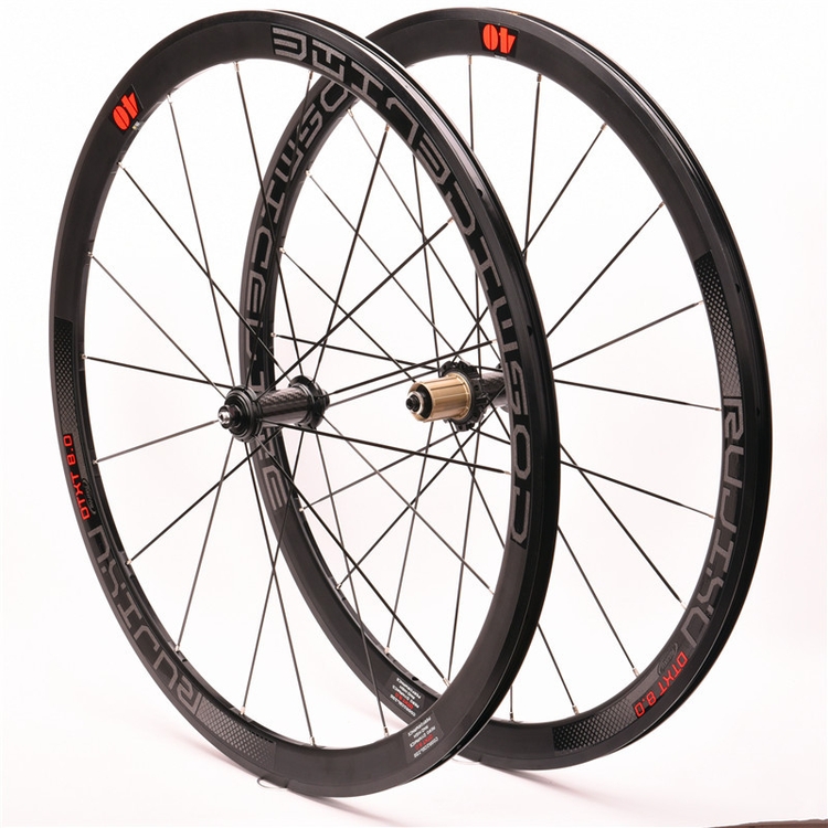 High Quality 700c Wind Breaker 40mm Reflective Carbon Fiber Road Bike Rim Wheel Rear Set