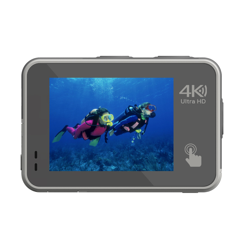 Двухэкранная Цифровая видеокамера с функцией wifi 4K Автомобильная камера 360 Экшн-камера