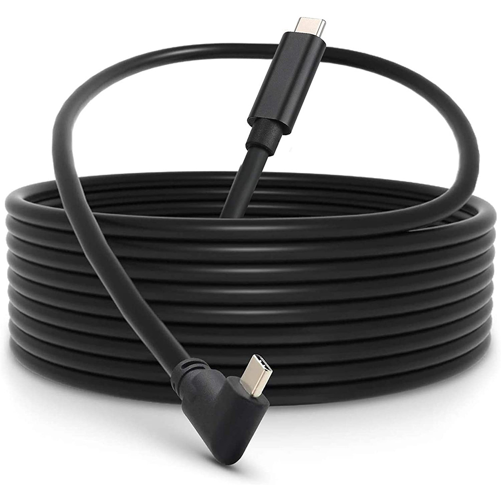 VR cable link Right Angle Elbow Usb Type C data transfer Cable 3A 60W 5Gbps