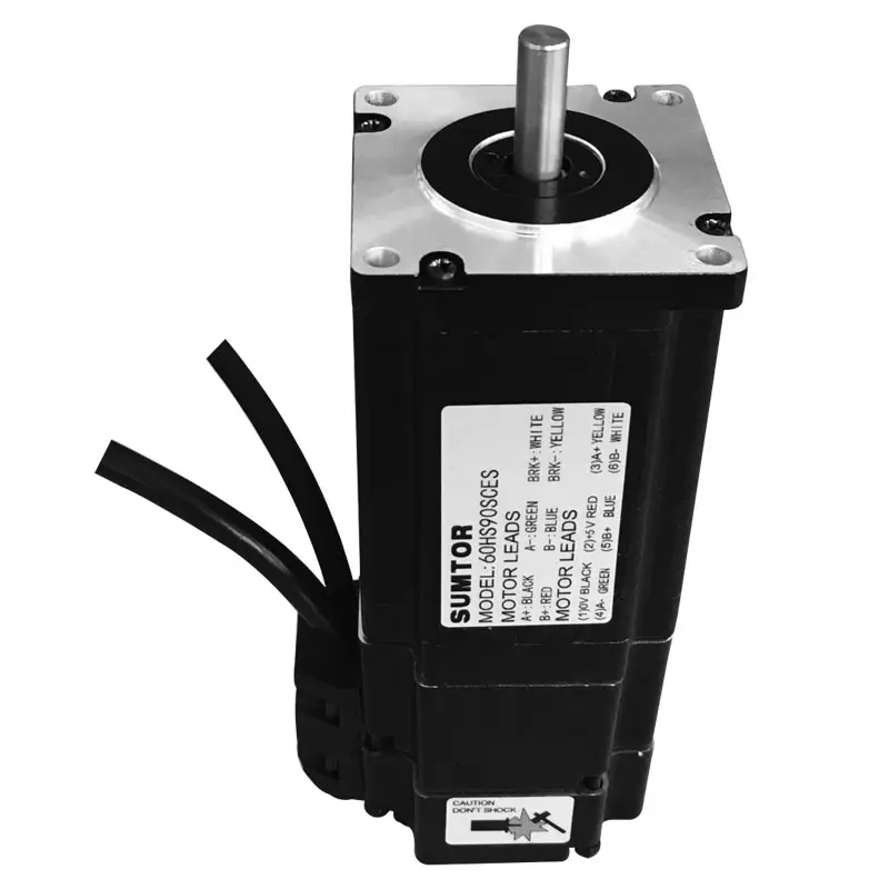 2 phase nema24 brake closed -loop stepper motor 4A with 3N.m holding torque