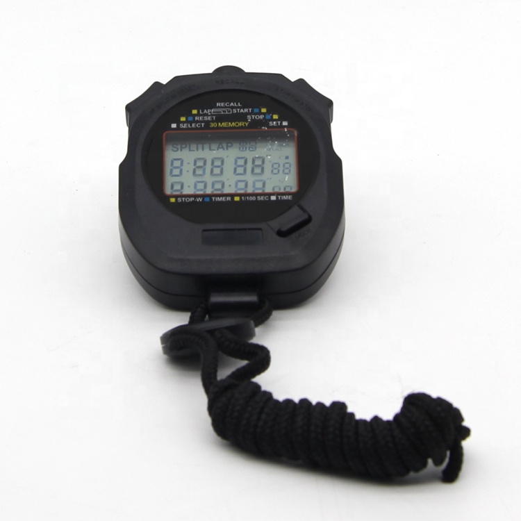 Professional Digital Timer Chronograph 30 laps Stopwatch