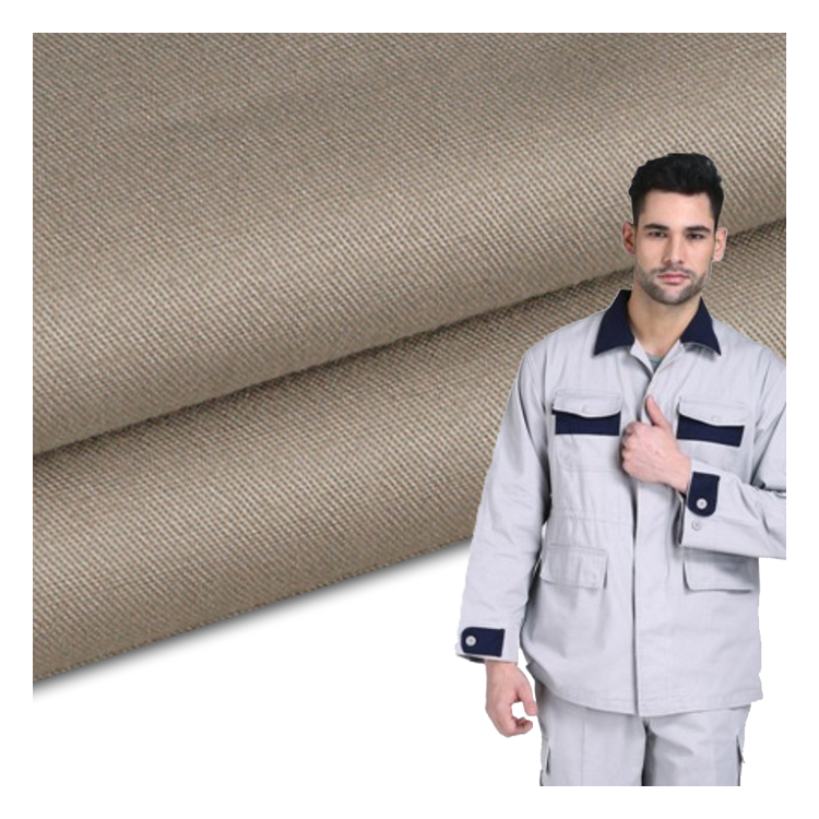 MARCH EXPO No MOQ 255 gsm brushed cotton canvas work wear fabric manufacturer