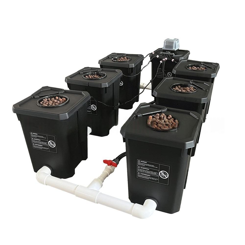 Efficient Greenhouse Farming Dutch Buckets Vertical Bato System with Hydroponics Trays Grow Kit