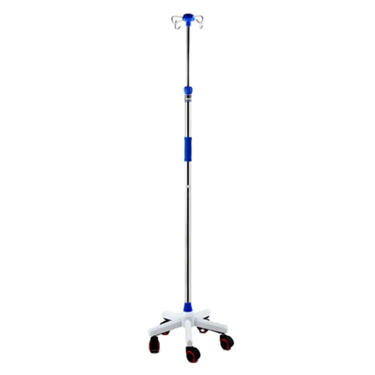 Высокопроизводительная подставка для инфузии из нержавеющей стали IV Pole Mobile IV Drip Stand с крючками