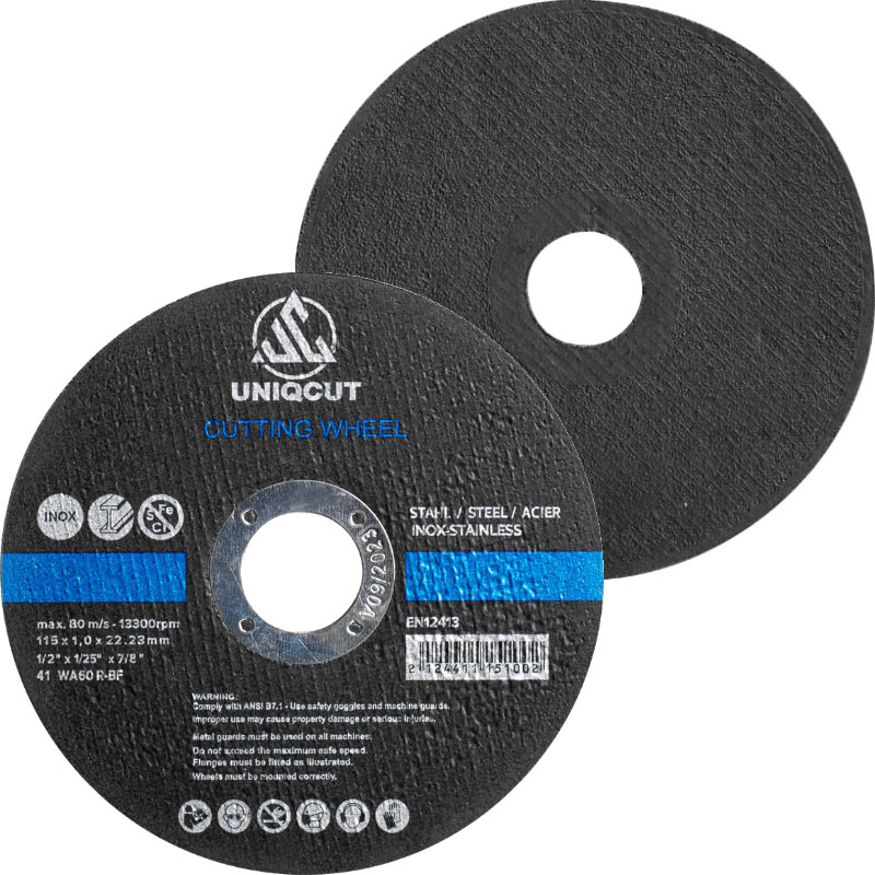 4.5 Inch 115x1.0x22.23mm Sharp Abrasive Cutting Disc for Iron Rod with MPA/EN 12413
