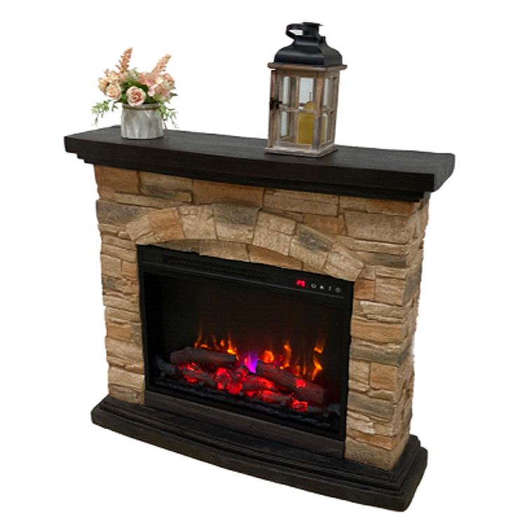 New Design Detached Type 120V/1500W 23 inch Electric Fireplace 2D Flame Effect Indoor Fireplaces For Home Using